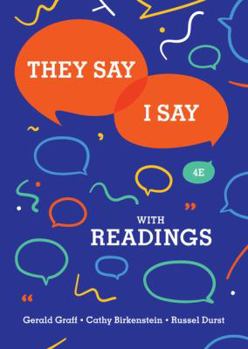 Paperback They Say / I Say: The Moves That Matter in Academic Writing with Readings Book