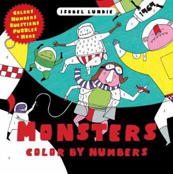 Paperback Monsters Color by Numbers Book