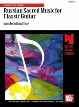 Paperback Russian Sacred Music for Classic Guitar: Fingerstyle Guitar Book