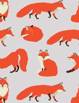 Paperback Fox Notebook: College Ruled Paper, Lined Sheets Pages For Writing Taking Notes Pads, Wide Ruled Notepad, Journal To Write in, Notebo Book