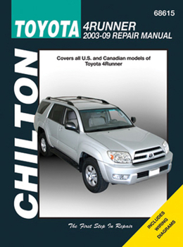 Paperback Chilton's Toyota 4Runner 2003-09 Repair Manual Book