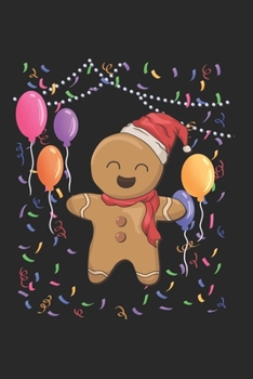 Paperback Christmas Gingerbread Man Party Notebook: Graph Paper Journal 6x9 - 120 Pages Book