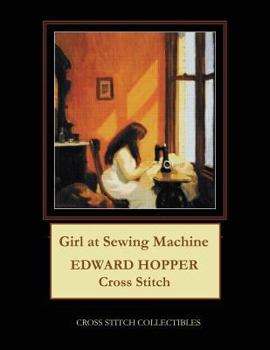Paperback Girl at Sewing Machine: Edward Hopper Cross Stitch Pattern [Large Print] Book