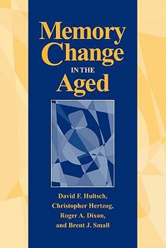 Paperback Memory Change in the Aged Book