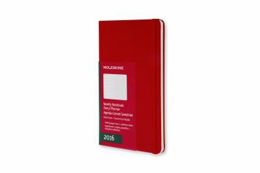 Calendar Moleskine 2015 Weekly Planner, 12 Month, Large, Red, Hard Cover (5 x 8.25) Book
