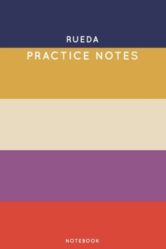 Paperback Rueda Practice Notes: Cute Stripped Autumn Themed Dancing Notebook for Serious Dance Lovers - 6"x9" 100 Pages Journal Book