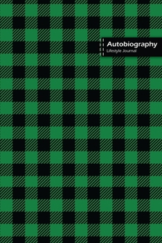 Paperback Autobiography Lifestyle Journal, Blank Write-in Notebook, Dotted Lines, Wide Ruled, Size (A5) 6 x 9 In (Green) Book