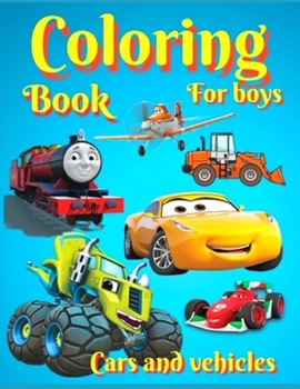 Paperback Coloring Book for Boys Cars and Vehiches Book