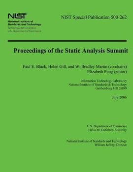 Paperback Proceedings of the Static Analysis Summit Book