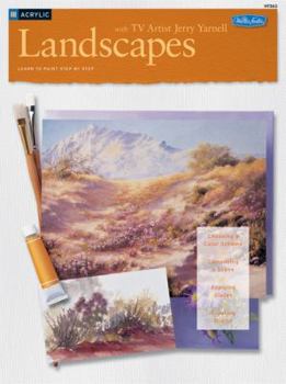 Paperback Acrylic: Landscapes with TV Artist Jerry Yarnell Book