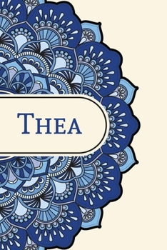 Paperback Mandala Notebook with Personalized Monogram Thea: A personalized monogram notebook just for you! Book