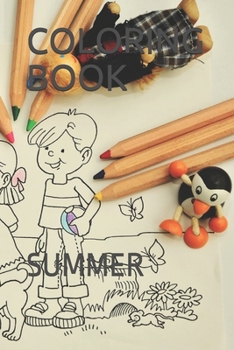 Paperback Coloring Book: Summer Book