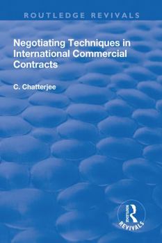 Paperback Negotiating Techniques in International Commercial Contracts Book