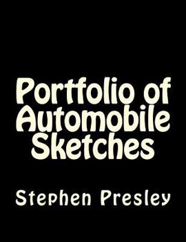Paperback Portfolio of Automobile Sketches Book