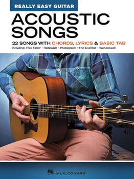 Paperback Acoustic Songs - Really Easy Guitar Series: 22 Songs with Chords, Lyrics & Basic Tab Book