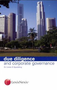 Paperback Due Diligence and Corporate Governance Book