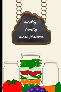Weekly Family Meal Planner: 52 Week Menu for 1 year of Meal Prep with food shopping Todo lists and 12 DIY recipe templates for favorite recipes ... signature dishes (Food Planning Worksheets)