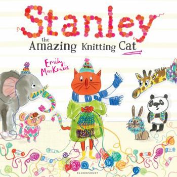 Hardcover Stanley the Amazing Knitting Cat Book