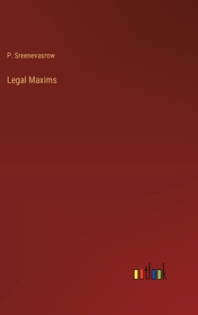 Hardcover Legal Maxims Book