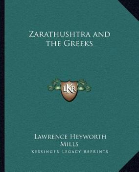 Paperback Zarathushtra and the Greeks Book