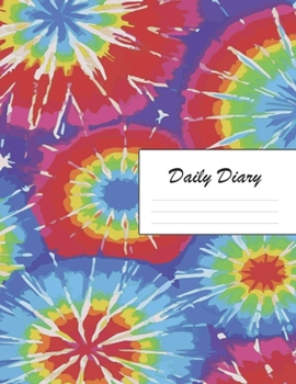 Daily Diary: Blank 2020 Journal Entry Writing Paper for Each Day of the Year | Tie Dye Mehndi Pattern | January 20 - December 20 | 366 Dated Pages | A ... Your Life, Set Goals & Get Things Done