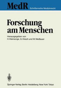 Paperback Forschung Am Menschen [German] Book