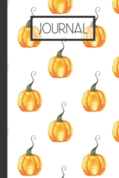 Paperback Journal: Fall Pumpkin Lined 120 Page Journal (6"x 9") Book