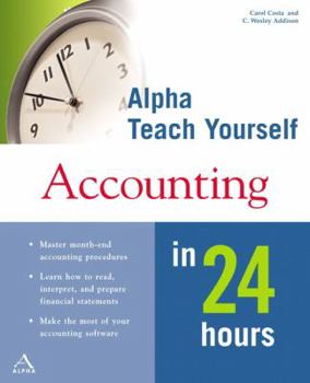 Paperback Alpha Teach Yourself Accounting in 24 Hours Book