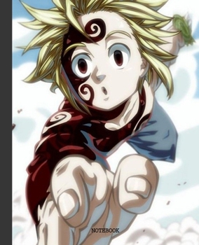 Notebook: Anime Seven Deadly Sins Soft Glossy Cover Graph Paper Pages Book 7.5 x 9.25 Inches 110 Pages