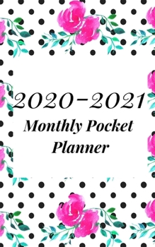 Paperback 2020-2021 Monthly Pocket Planner: A classic 2-year Monthly Small Purse Calendar Planner- January - December 2020-2021 Notebook Journal Diary For To do Book