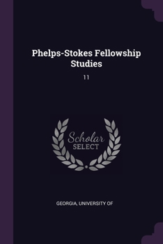 Paperback Phelps-Stokes Fellowship Studies: 11 Book