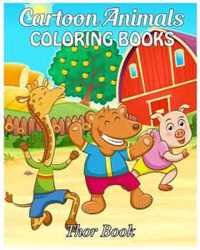 Paperback Cartoon Animals Coloring Books: Coloring Books for kids Book