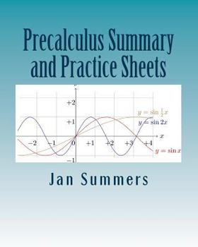 Paperback Precalculus Summary and Practice Sheets Book