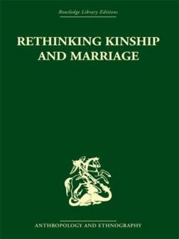 Paperback Rethinking Kinship and Marriage Book