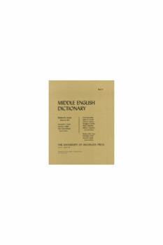 Paperback Middle English Dictionary (Volume P.6) Book