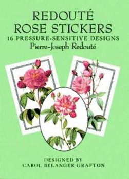 Paperback Redoute Rose Stickers: 16 Pressure-Sensitive Designs Book