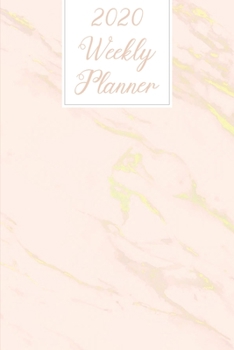 2020 Weekly Planner: Trendy Marble Academic Weekly Planner 2020, Planner Organizer Journal