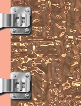 Paperback Copper Notes: Hammered Metal Pattern College Ruled Composition Writing Notebook Book
