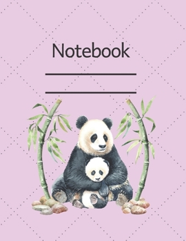 Paperback Notebook: Lined Notebook Journal - 120 pages - Standart (8.5 x 11 inches) Panda Edition Book