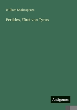 Paperback Perikles, Fürst von Tyrus [German] Book