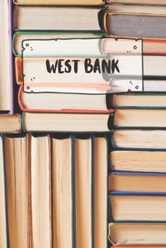 Paperback West Bank: Ruled Travel Diary Notebook or Journey Journal - Lined Trip Pocketbook for Men and Women with Lines Book