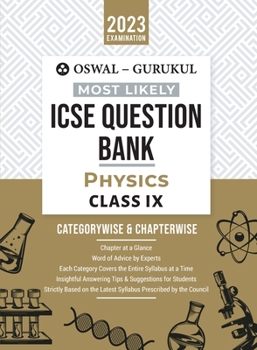Paperback Oswal - Gurukul Physics Most Likely Question Bank: ICSE Class 9 For 2023 Exam Book