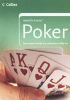 Paperback COLLINS NEED TO KNOW? - POKER Book