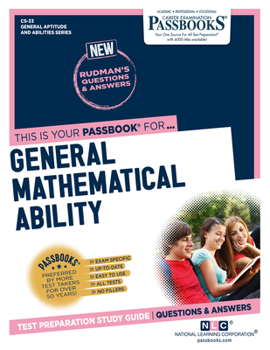 Paperback General Mathematical Ability (Cs-33): Passbooks Study Guide Volume 33 Book