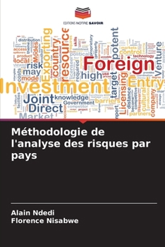 Paperback Méthodologie de l'analyse des risques par pays [French] Book