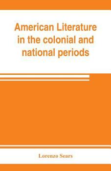 Paperback American literature in the colonial and national periods Book