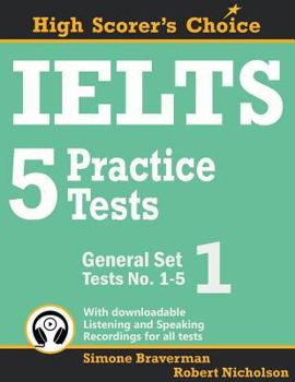 Paperback IELTS 5 Practice Tests, General Set 1: Tests No. 1-5 Book