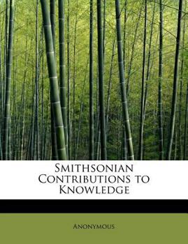 Paperback Smithsonian Contributions to Knowledge Book