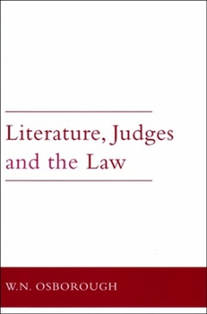 Hardcover Literature, Judges and the Law Book