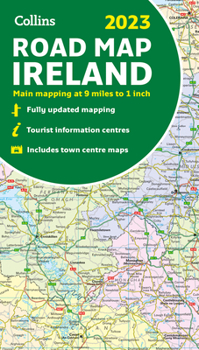 Paperback 2023 Collins Road Map of Ireland Book